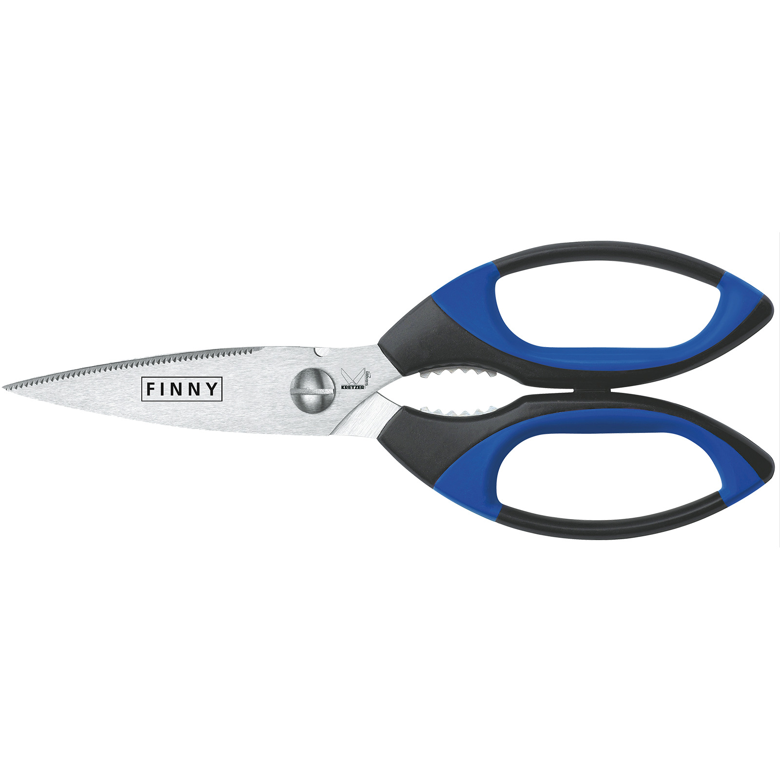 Tesoura Industrial e Multiuso Kretzer FINNY 8 (20 cm) - Entalhe para Arame e Uso com Luvas - Made in Germany