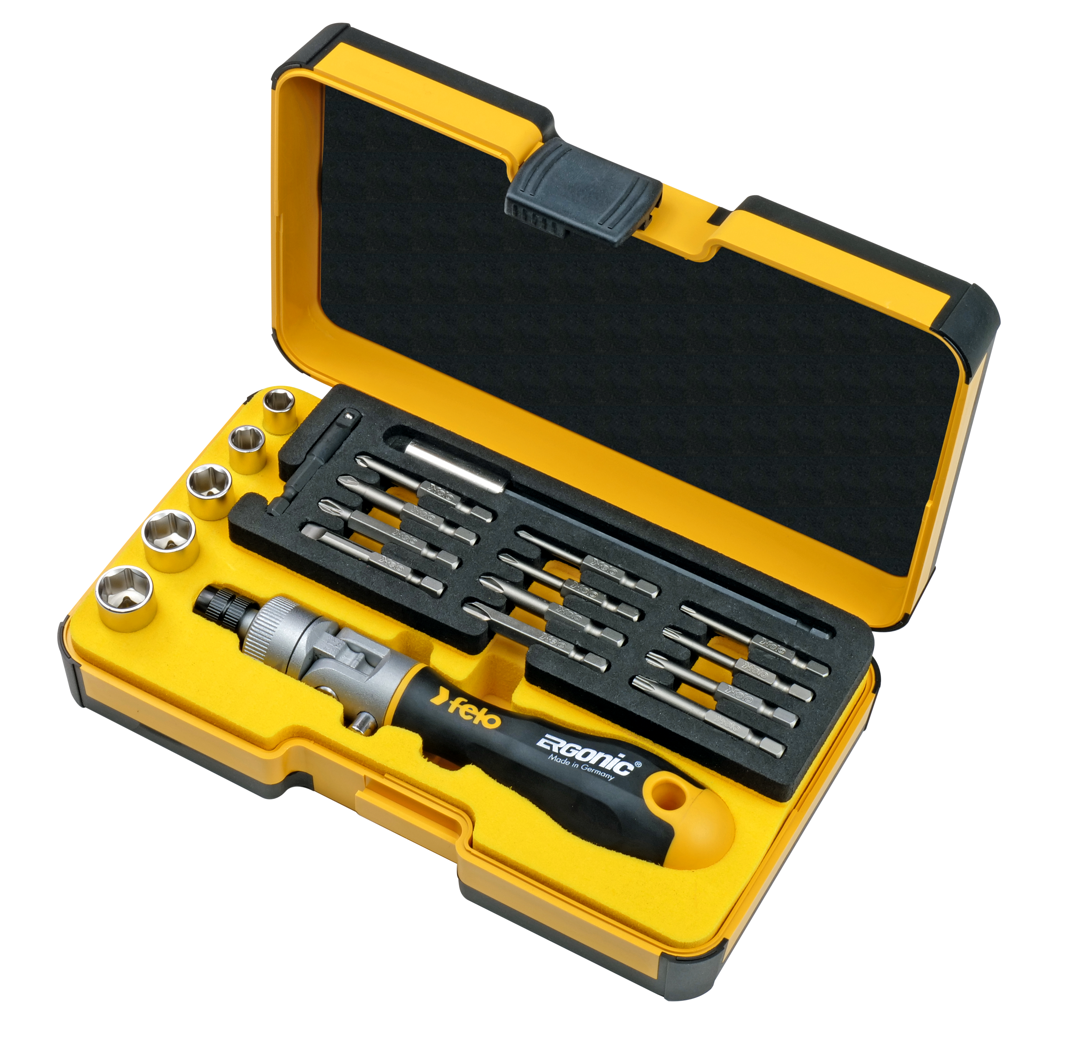 Jogo de Ferramentas FELO ERGONIC K 20 peças XL-Strongbox - Made in Germany