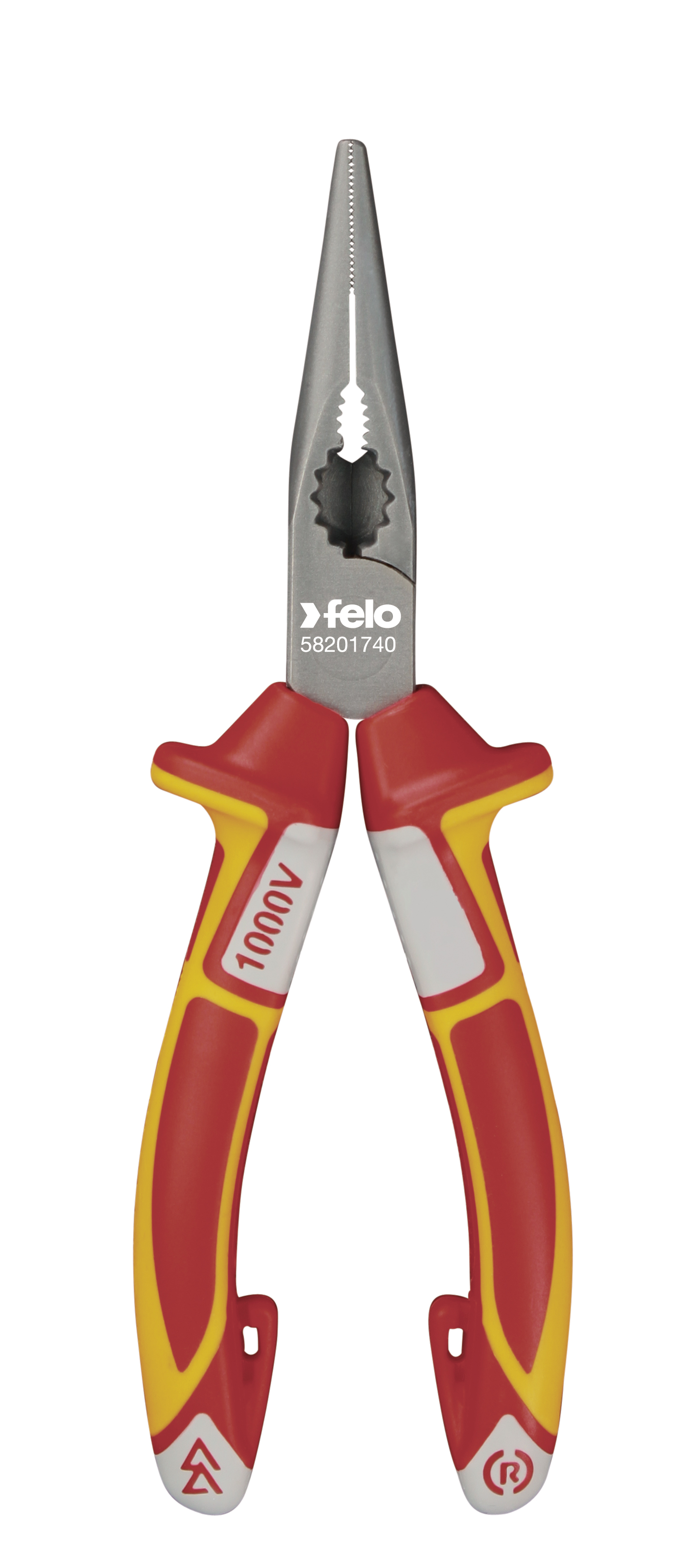 Alicate de Bico Isolado FELO VDE 3C 170 mm - Made in Germany